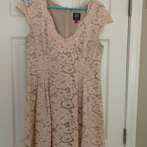 Blush pink Vince Camuto tea dress